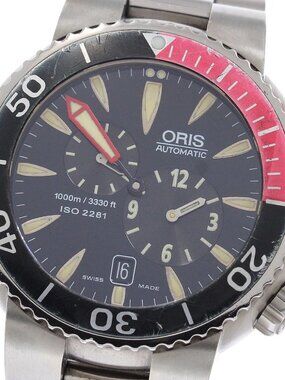 ORIS Regulator Divers 649-7541 Date Black Dial Automatic Men's Watch_955333